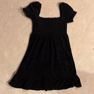Juicy Couture size P babydoll black dress